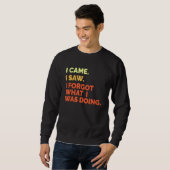 Sweatshirt J'Ai Vu Oublier Ce Que Je Faisais (Devant entier)