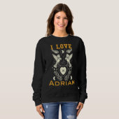 Sweatshirt J'aime Adrian (Devant entier)
