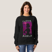 Sweatshirt J'aime Amelia (Devant entier)