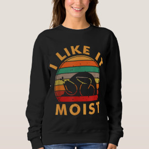 Sweatshirt J'AIME ÇA MOIST Thanksgiving Costume Turquie Leg D