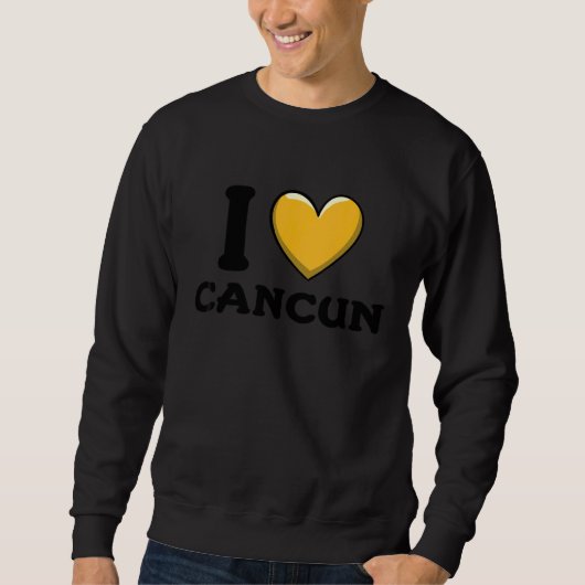 Sweatshirt J'aime Cancun Mexique 6 (Devant)
