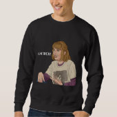 Sweatshirt J'aime D Rétro 80 Sarcasme – "J'aime Dick !" (Devant)