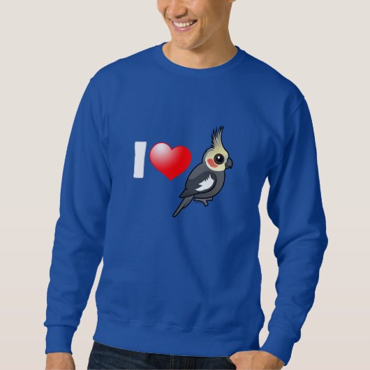 Sweatshirt J'aime des Cockatiels (Devant)