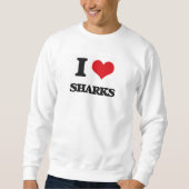 Sweatshirt J'aime des requins (Devant)