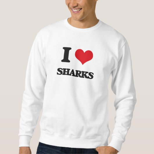 Sweatshirt J'aime des requins (Devant)