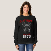 Sweatshirt J'aime doberman depuis 1970 (Devant entier)
