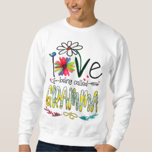 Sweatshirt J'Aime Être Appelé Gramma Tournesol Mères Drôle