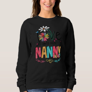 Sweatshirt J'Aime Être Appelé Nanny Mères Jour Cadeaux 