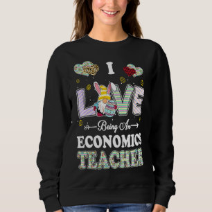 Sweatshirt J'aime être enseignant d'économie de Pâques