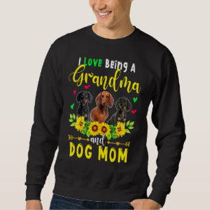 Sweatshirt J'Aime Être Grand-Mère Et Chien Maman Chien Chiens