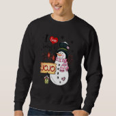 Sweatshirt J'Aime Être Un Jojo Snowman Noël Funny Noël (Devant)