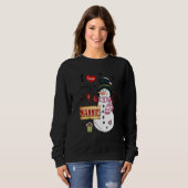 Sweatshirt J'Aime Être Un Nannie Snowman Noël Drôle Noël (Devant entier)
