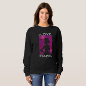 Sweatshirt J'aime Hazel Premium (Devant entier)