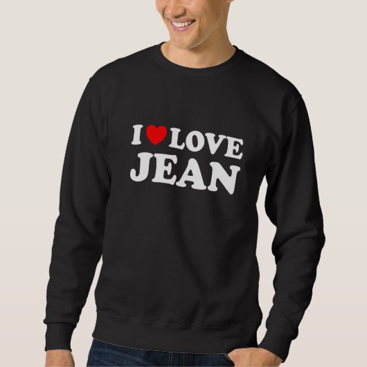 Sweatshirt J'aime Jean J'adore Jean (Devant)