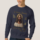 Sweatshirt J'aime Jésus (Devant)