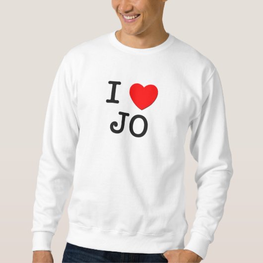 Sweatshirt J'aime Jo (Devant)