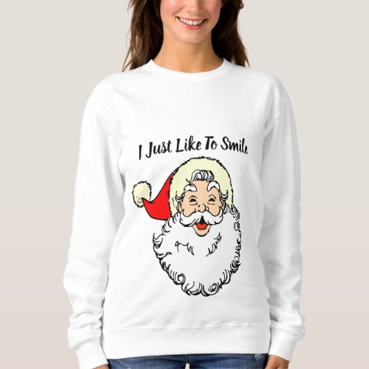 Sweatshirt j'aime juste sourire (Devant)