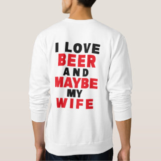 SWEATSHIRT J'AIME LA BIÈRE ET PEUT-ÊTRE MA FEMME
