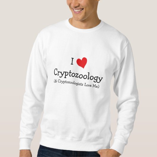Sweatshirt J'aime la cryptozoologie (Devant)