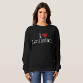 Sweatshirt J'aime la Louisiane (Devant entier)