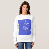 Sweatshirt j'aime la musique (Devant entier)