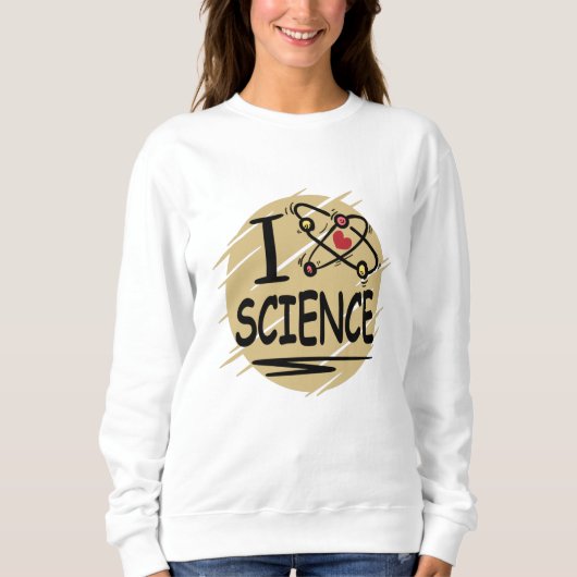 Sweatshirt J'aime la science (Devant)