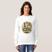 Sweatshirt J'aime la science (Devant entier)
