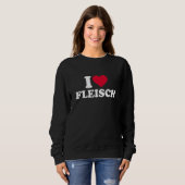 Sweatshirt J'aime la viande (Devant entier)