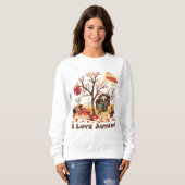 Sweatshirt J'aime l'automne - paysage d'automne (Devant entier)