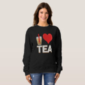 Sweatshirt J'aime le Bubble Tea Bubble Tea (Devant entier)
