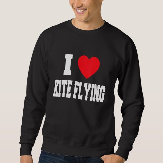Sweatshirt J'aime le cerf-volant (Devant)