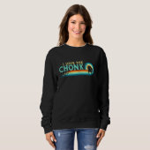 Sweatshirt J'Aime Le Chonk Chat Mème Fat Kitty Kitten Overwei (Devant entier)