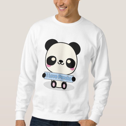 Sweatshirt J'aime le panda (Devant)
