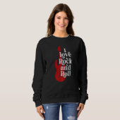 Sweatshirt J'aime le rock et le roll (Devant entier)