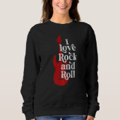 Sweatshirt J'aime le rock et le roll (Devant)