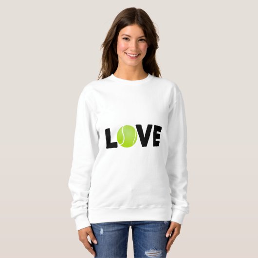 Sweatshirt J'aime le tennis (Devant entier)