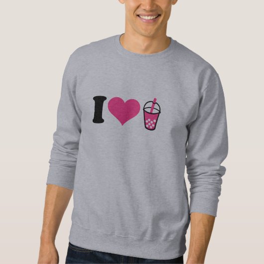Sweatshirt J'aime le thé de bulle (Devant)
