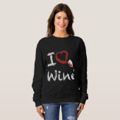 Sweatshirt J'Aime Le Vin (Devant entier)