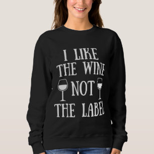 Sweatshirt J'Aime Le Vin Pas Le Étiquette 1