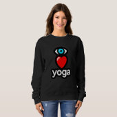 Sweatshirt J'aime le yoga (Devant entier)