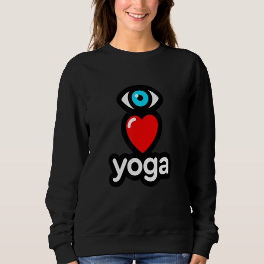 Sweatshirt J'aime le yoga (Devant)