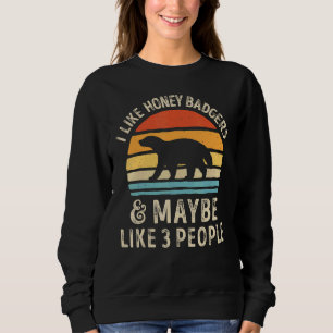 Sweatshirt J'Aime Les Baders De Miel Et Peut-Être 3 Personnes