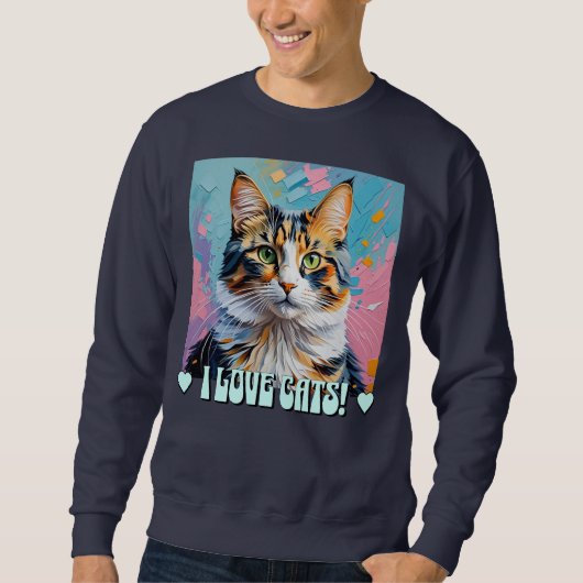Sweatshirt J'Aime Les Chats ! (Devant)