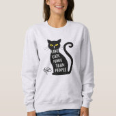Sweatshirt J'Aime Les Chats Plus Que Les Gens (Devant)