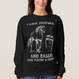 Sweatshirt J'Aime Les Chevaux Et Peut-Être 3 Personnes Cheval