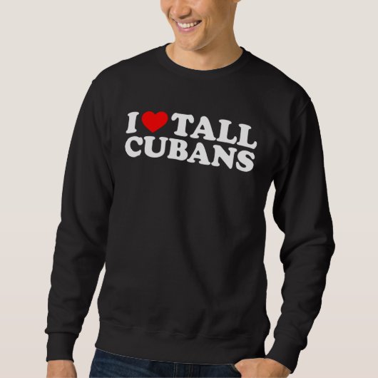 Sweatshirt J'aime les Cubains grands (Devant)