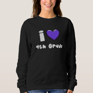 Sweatshirt J'aime les garçons et les filles de 4e année Ensei