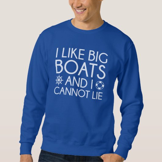 Sweatshirt J'aime les Grands Bateaux (Devant)