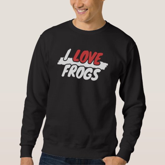 Sweatshirt J'aime les grenouilles (Devant)