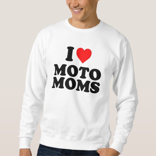 Sweatshirt j'aime les mamans moto (Devant)
